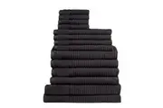Jenny Mclean Royal Excellency 14 Piece Black Towel Pack