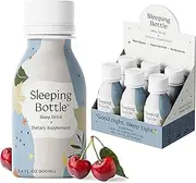 Sleep Aid, Melatonin Free, Vegan, No-Sugar, Cherry Flavor (3.4 Fl Oz, Pack of 6)
