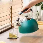 Tea Kettle 3L with Loud Whistle Tableware Teapot for Travel Hiking Camping