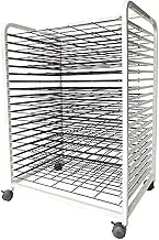 Steel Drying Painting Racks - Mobile Paint Drying Rack, Classrooms Foldable Oil Painting Air Drying Rack, Sturdy Metal Art Rack, with 360-degree Universal Wheels Art Drying Rack