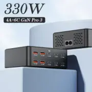 330W GaN PD QC3.0 PPS 100W USB Type-C Fast Charging for Laptop MacBook Samsung