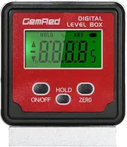 Level Box Angle Gauge Digital Angle Finder Inclinometer Level Gauge Magnetic Base Red V- Magnetic Base