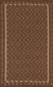 Geometric Kilim Oriental Hand-made Area Rug Flat weave Reversible Carpet 5x8
