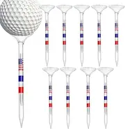 Transparent Golf Tees – Clear Stand, Ball Grip Rest, Swing Launch Support | Durable Lightweight Strike Position Base, Stable Alignment Trainer Setup Golf Course Practice Field Backyard