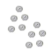 10 PACK LIQUID FILLED PRESSURE GAUGE 0-5000 PSI, 2.5" FACE, 1/4" BACK MOUNT WOG