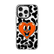 iPhone 16 Pro Clear Case MagSafe Compatible Leopard Love