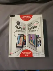 Adobe Photoshop Elements 3.0 plus Adobe Premiere Elements NISP Priority Ship XP