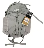 NEW The North Face Women’s Grey White Surge Luxe Laptop School Backpack Bag