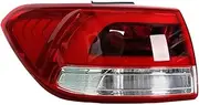 Car LED Rear Bumper Tail Light Brake Stop Lamp Outside Taillight Taillamp ，Compatible With Kia Sorento L 2015-2018(LED Left)