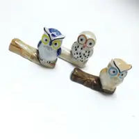 在飛比找蝦皮購物優惠-陶瓷貓頭鷹筆擱 筷架
