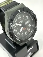 Casio Men's Quartz Day/Date Indicator Green Resin Band 53mm Watch MRW210H-3AV
