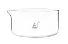 Crystallizing Dish, 2000ml - Flat Base, Spout - Borosilicate Glass - Eisco Labs