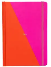 Yop & Tom Medium Hardcover Notebook A5 Lined 180 Pgs - Red & Pink
