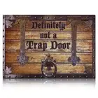 Definitely Not A Trap Door Mat Welcome Mat for Front Door Funny Door Mats Out