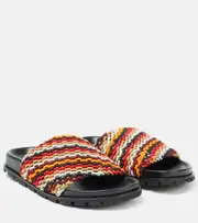 [Dries Van Noten] Dries Van Noten Striped slides AU 4 multicoloured