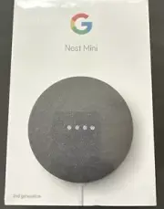 New Google Nest Mini Smart Speaker, 2nd Generation - Charcoal