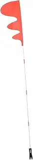 IWOWHERO 1 Set Bike Safety Flag with Flagpole Kit High Visibility Bike Flag for Trailer Accessories