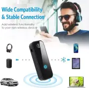 (Upgraded) Ankilo Aux Bluetooth Adapter for Car, 2 in 1 Bluetooth 5.0 Receiver