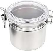 TIDTALEO Jar Pot Lid Holder Bin Coffee Accessories Airtight Food Storage Containers Jam Jars Coffee Jar Coffee Tamper Heat Sealer Pantry Candy Storage Jars Stainless Steel
