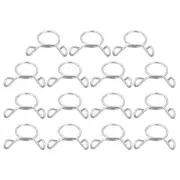 15 Pcs Fuel Line Hose Tubing Spring Clips 9.5mm Water Pipe Spring Clip Clamps