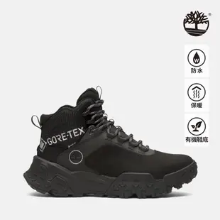 Timberland 男款黑色 Greenstride™ Motion 6 Gore-Tex 中筒防水健行鞋|A6D1DW05