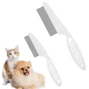 Pet Grooming Comb - 2-in-1 Multifunctional Stainless Steel Comb for Flea, Tea...