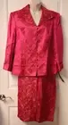Vintage DONNA MORGAN 2 pcs. set 33% silk blazer and skirt size 16 (NWT)