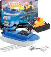 Discovery Kids MINDBLOWN Solar Land And Sea Vehicles.Kids DIY Stem Ages 6 Up