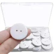 50 Pcs 1 Inch 2 Holes Resin Buttons for Sewing Crafts Round Shirt Button