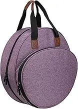 Portable Embroidery Bag Storage and Craft Organizer for Hoops, Floss, Stitch Supplies and Sewing Tools Kits, Purple