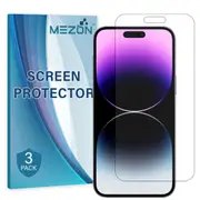 [3 Pack] Apple iPhone 14 Pro Max (6.7") Anti-Glare Matte Screen Protector Film by MEZON – Case Friendly, Shock Absorption (iPhone 14 Pro Max, Matte)