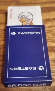 NIB Vintage Eastern Airlines Bridge Size Playing Cards 1990s Americana