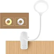 LED Reading Light, LACOKI 28 LEDs USB Rechargeable Reading Lamp, 3 Colour x 3 Brightness Clip On Light with Safety Switch, Eye Protection Book Light for Reading in Bed, Touch Control Clip Desk Lamp