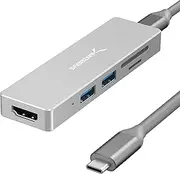 SABRENT 5 in 1 USB C Multiport HUB for Windows & Mac OS | SD & Micro SD Card-Reader | HDMI 2.0 Port - Up to 4K @30Hz | 2 x USB 3.0 Ports (HB-HUCR).