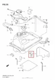 NEW OEM SUZUKI AN400AK9 BURGMAN FUEL GAS TANK FRONT BRACKET