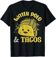 [X.Style] Water Polo Tacos Shirt Women Ball Shirt Men Gift ds2621 T-Shirt Black