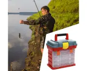 Toolbox 4 tier space-saving, robust, removable multi-purpose tackle box