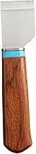 Angoily 1Pc Leather Cutting Tool with Wooden Handle Durable DIY Leather Craft Cutter for Skiving and Edging for Beginners and Professionals