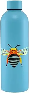 [Maxwell & Williams] Pete Cromer Garden Party Double Wall Insulated Bottle 750ML Blue Banded Bee Gift Boxed