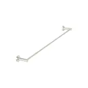 Round Single Towel Rail, 900mm, PVD Brushed Nickel