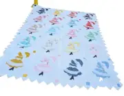 VTG Dutch Doll Quilt White Colorful Bonnets Holly Hobby Strawberry Shortcake