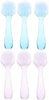 OFFIGAM 6Pcs Portable Face Brush Exfoliating Facial Wash Brushes for Deep Cleansing Gentle Skin Massage for Women and Convenient and Easy to Use