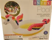 Intex Pool Mystic Unicorn Inflatable Spray Pool, 107" X 76" X 41", for Ages 2+