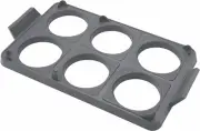 Cuisinart CGR-600 7-Piece Griddle Egg Ring Tray Kitchen Tools Silicone
