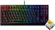 Razer RZ03-03491900-R3J1 Gaming Keyboard, BlackWidow V3 Tenkeyless JP - Yellow Switch, Mechanical, Yellow Axis, Clear Housing, Chroma RGB, Heavy Duty Aluminum Top Plate, ABS Keycap, Japanese JP