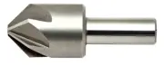 Alfa Tools C6F50557A 1-3/4" x 1" High-Speed Steel 60° 6 Flute Countersink