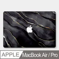 在飛比找PChome24h購物優惠-黑色大理石 MacBook Air / Pro 防刮保護殼