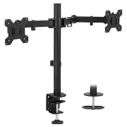 Dual Monitor Mount Desk Clamp On Stand Fit 2 Computer Screens Up to 27 Inches