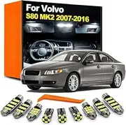 17Pcs LED Interior Dome Map Light Kit, For Volvo S80 MK2 2007-2010 2011 2012 2013 2014 2015 2016