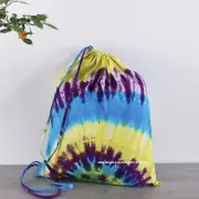 Laundry Beg Cloth Storage Bag Portable Bag Indian Tie Dye Print Pure Cotton Bag
